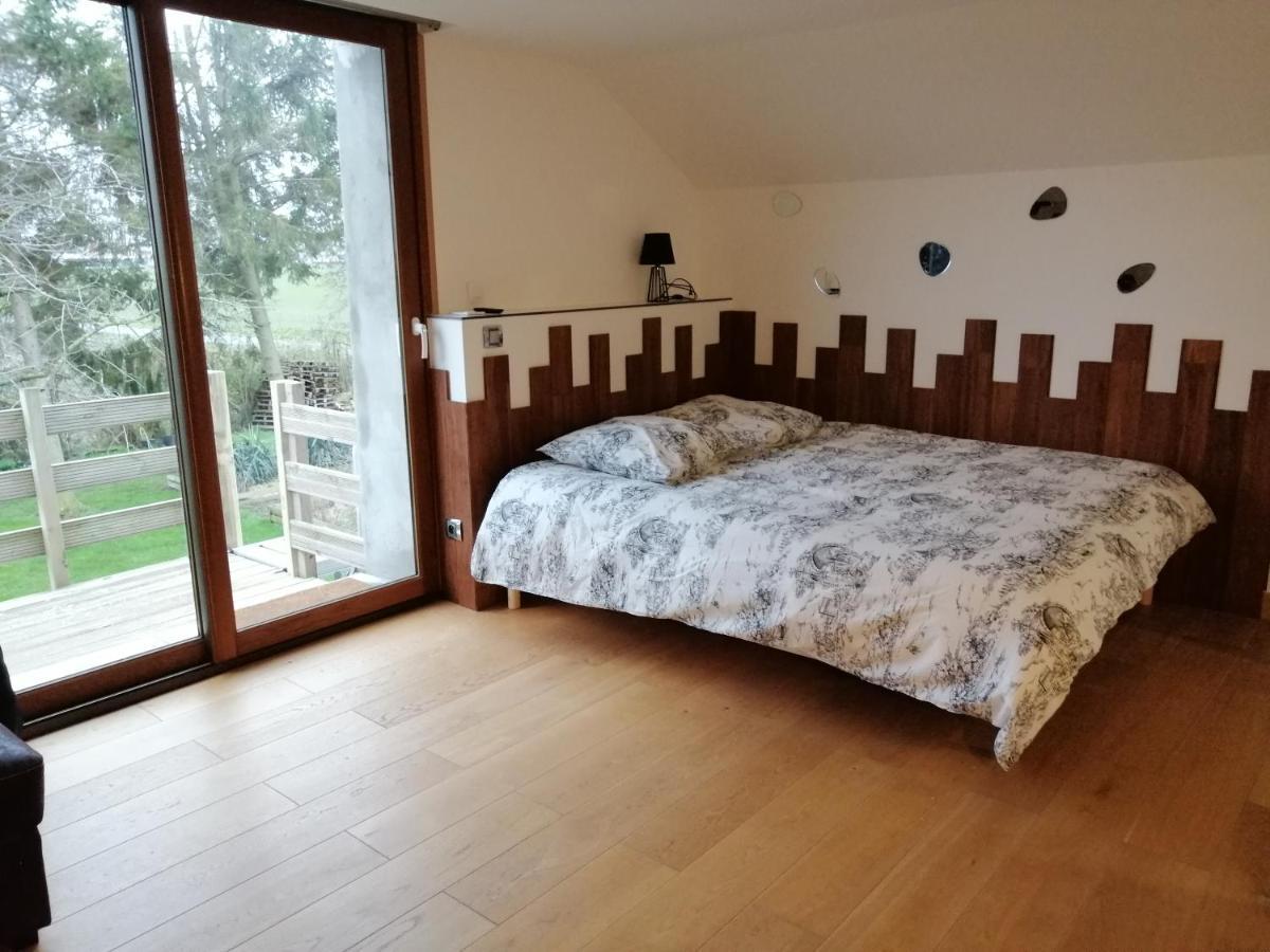 Etage A La Ferme Avec Piscine Interieure Privative, Selon Date Bassee Bagian luar foto